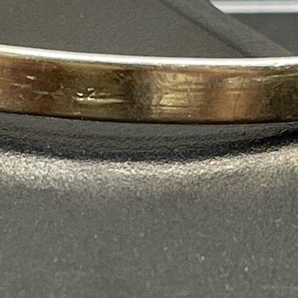 Sterling Silver 925 Hook & Eye 4mm Bracelet Bangle 7" - 9.3g Simple Minimalist - Picture 3 of 6